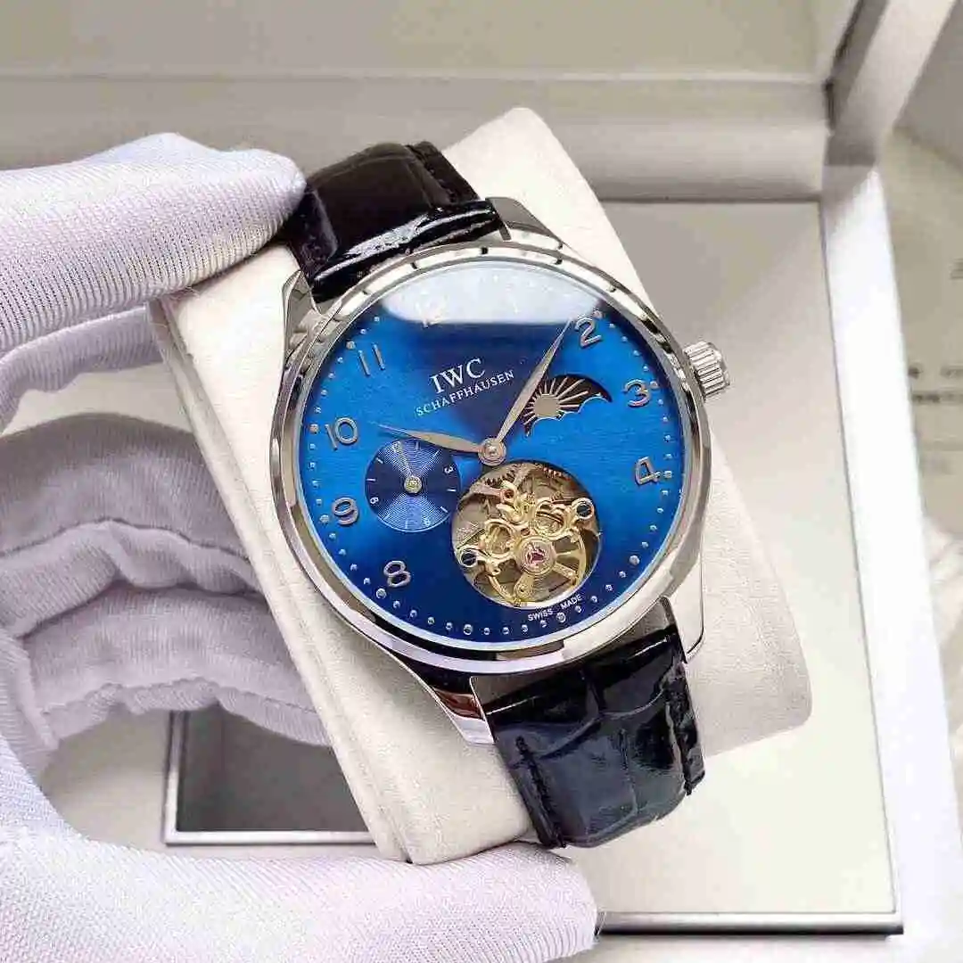 General Watches IWC Wanguo Watch Men's Watch Paired with Original Fully Automatic Mechanical Movement Top Grade 316 Precision Steel Case with Mineral Super Strong Mirror Diameter 42mm KK05 1 view 7