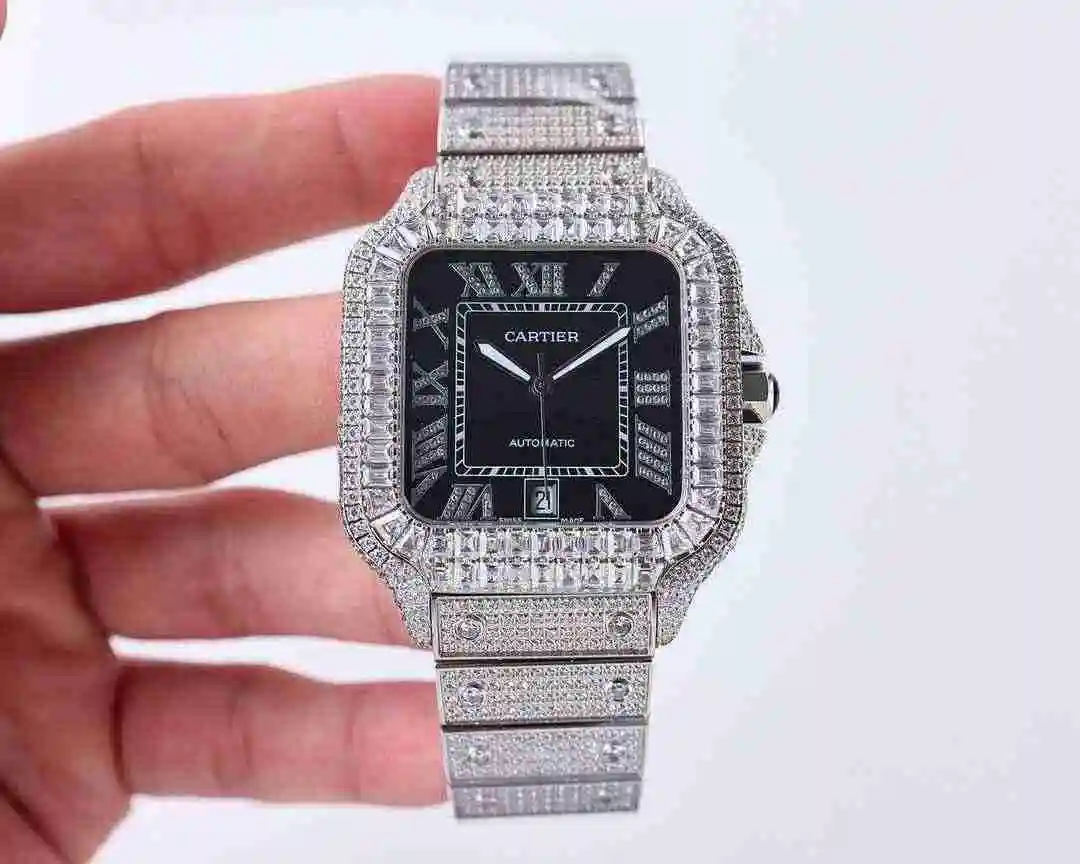 General Watches Cartier Watch Men's Watch Paired with Original Fully Automatic Mechanical Movement Top Grade 316 Precision Steel Case with Mineral Super Strong Mirror Diameter 40mm kk023500 view 7