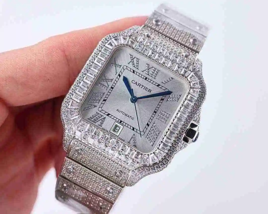General Watches Cartier Watch Men's Watch Paired with Original Fully Automatic Mechanical Movement Top Grade 316 Precision Steel Case with Mineral Super Strong Mirror Diameter 40mm kk023500 view 8