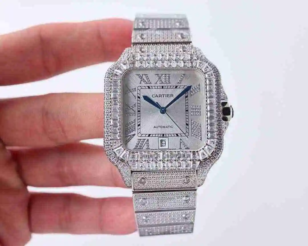 General Watches Cartier Watch Men's Watch Paired with Original Fully Automatic Mechanical Movement Top Grade 316 Precision Steel Case with Mineral Super Strong Mirror Diameter 40mm kk023500 view 9