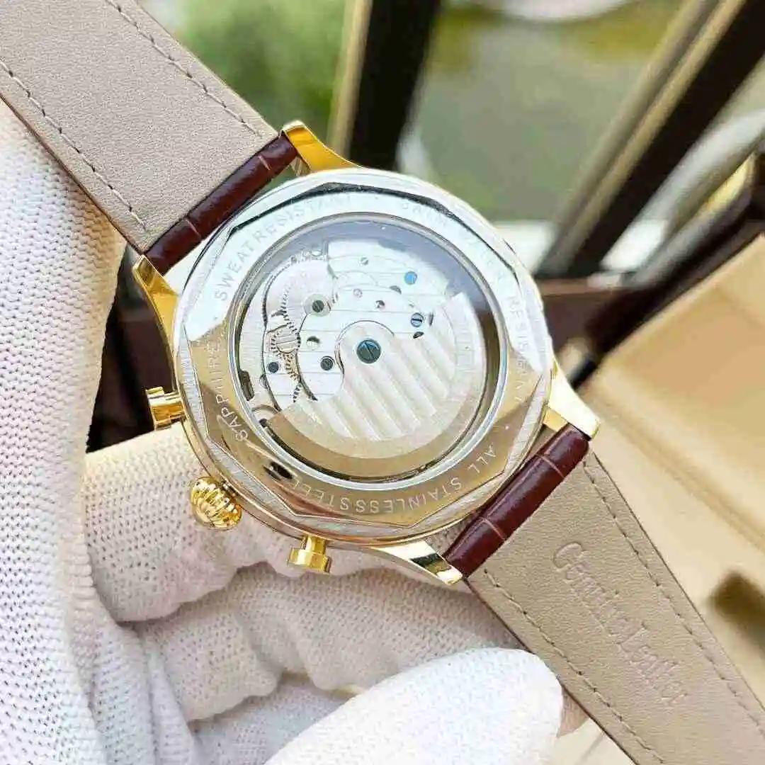 General Watches Patek Philippe Watch Men's Watch Paired with Original Fully Automatic Mechanical Movement Top Grade 316 Precision Steel Case Case with Mineral Super Strong Mirror Diameter 42mm KK06 view 2