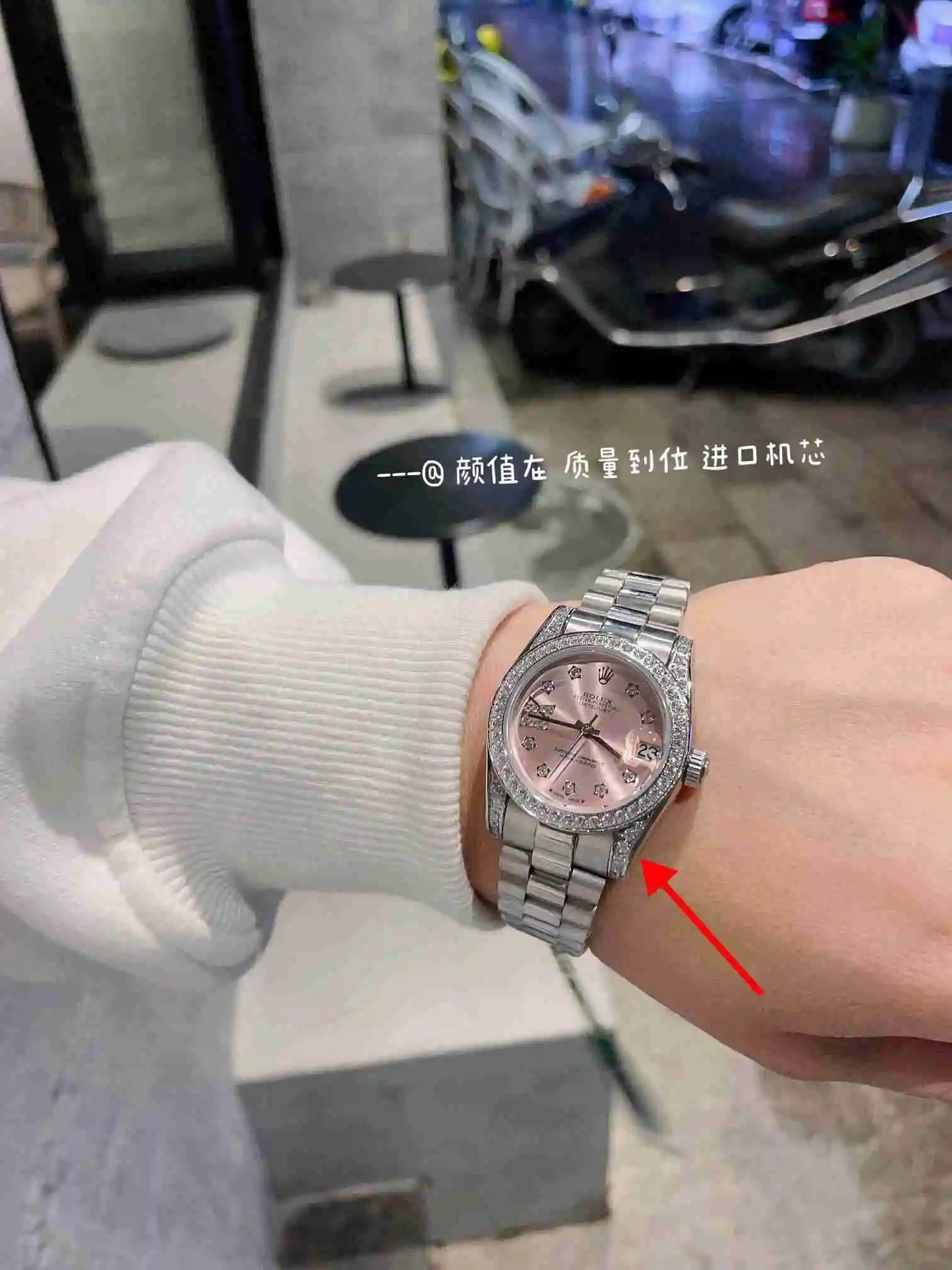 General Watches Rolex Watch Women's Watch Paired with Original Fully Automatic Mechanical Movement Top grade 316 Precision Steel Case with Mineral Super Strong Mirror Diameter 31cm KK03050 view 2