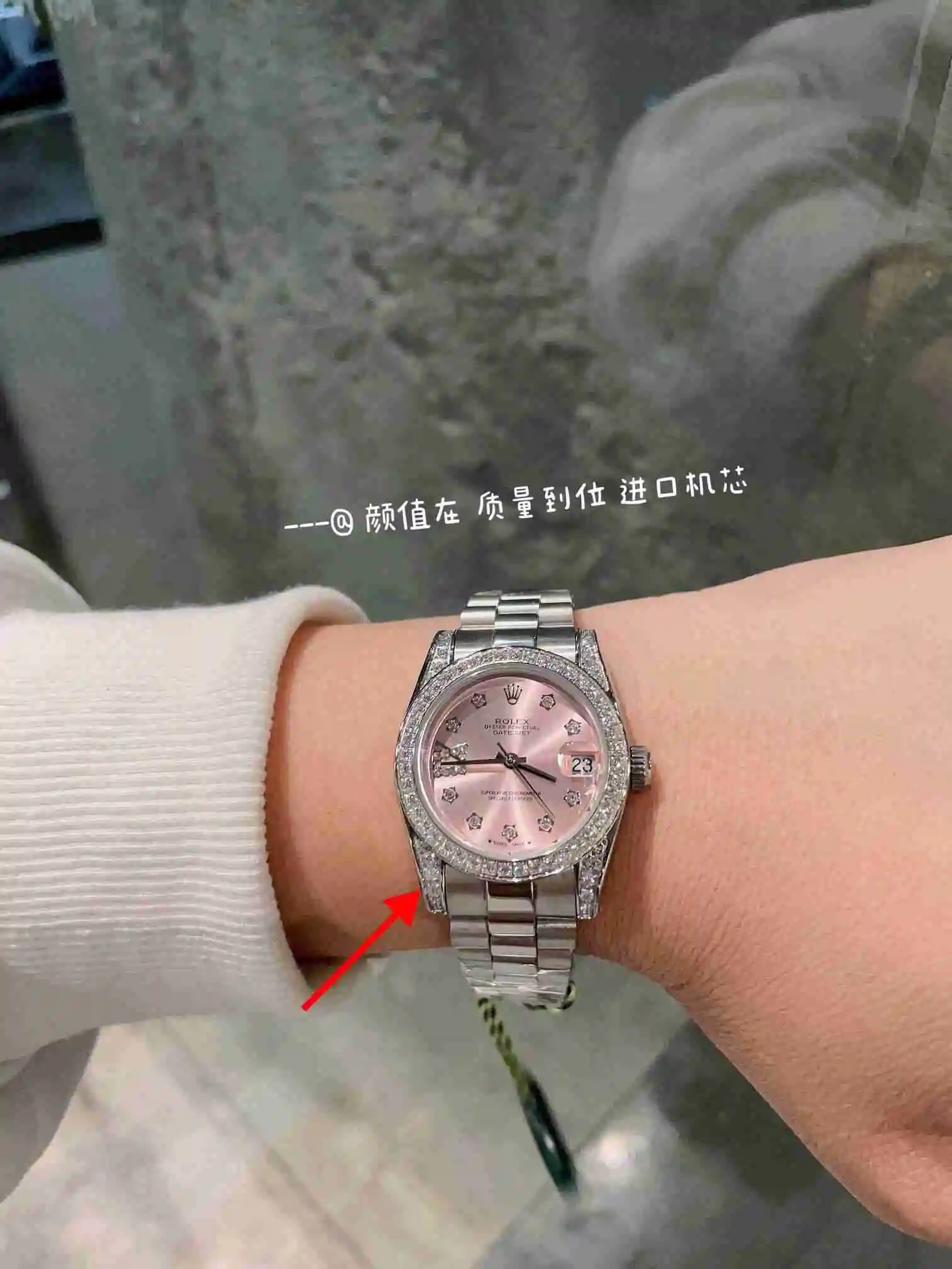 General Watches Rolex Watch Women's Watch Paired with Original Fully Automatic Mechanical Movement Top grade 316 Precision Steel Case with Mineral Super Strong Mirror Diameter 31cm KK03050 view 3