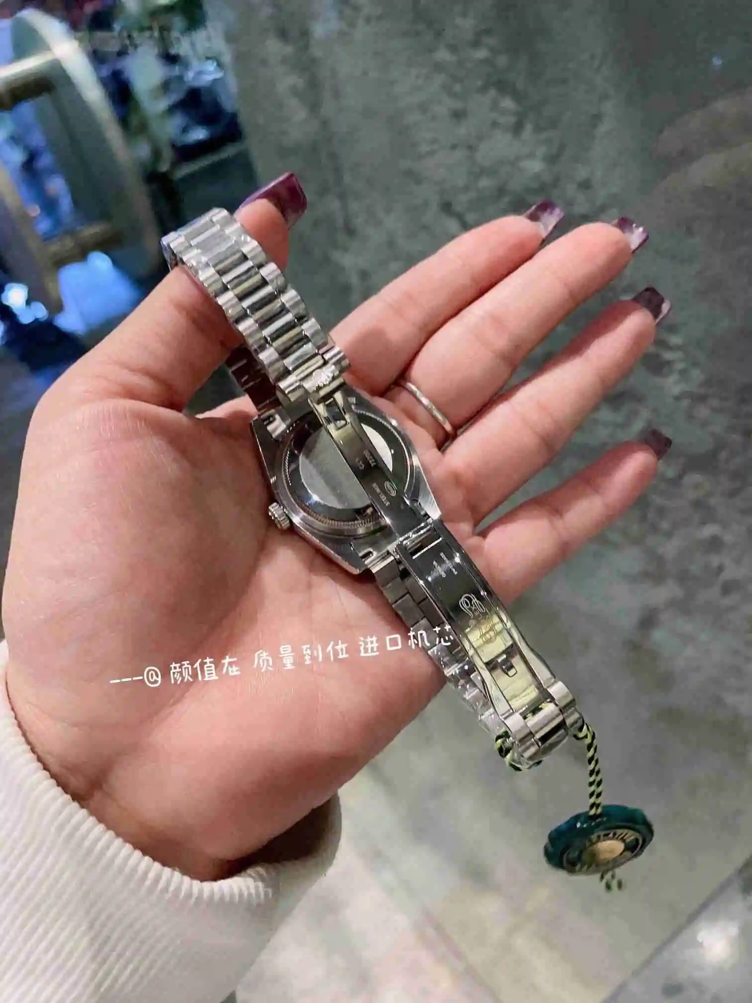 General Watches Rolex Watch Women's Watch Paired with Original Fully Automatic Mechanical Movement Top grade 316 Precision Steel Case with Mineral Super Strong Mirror Diameter 31cm KK03050 view 4