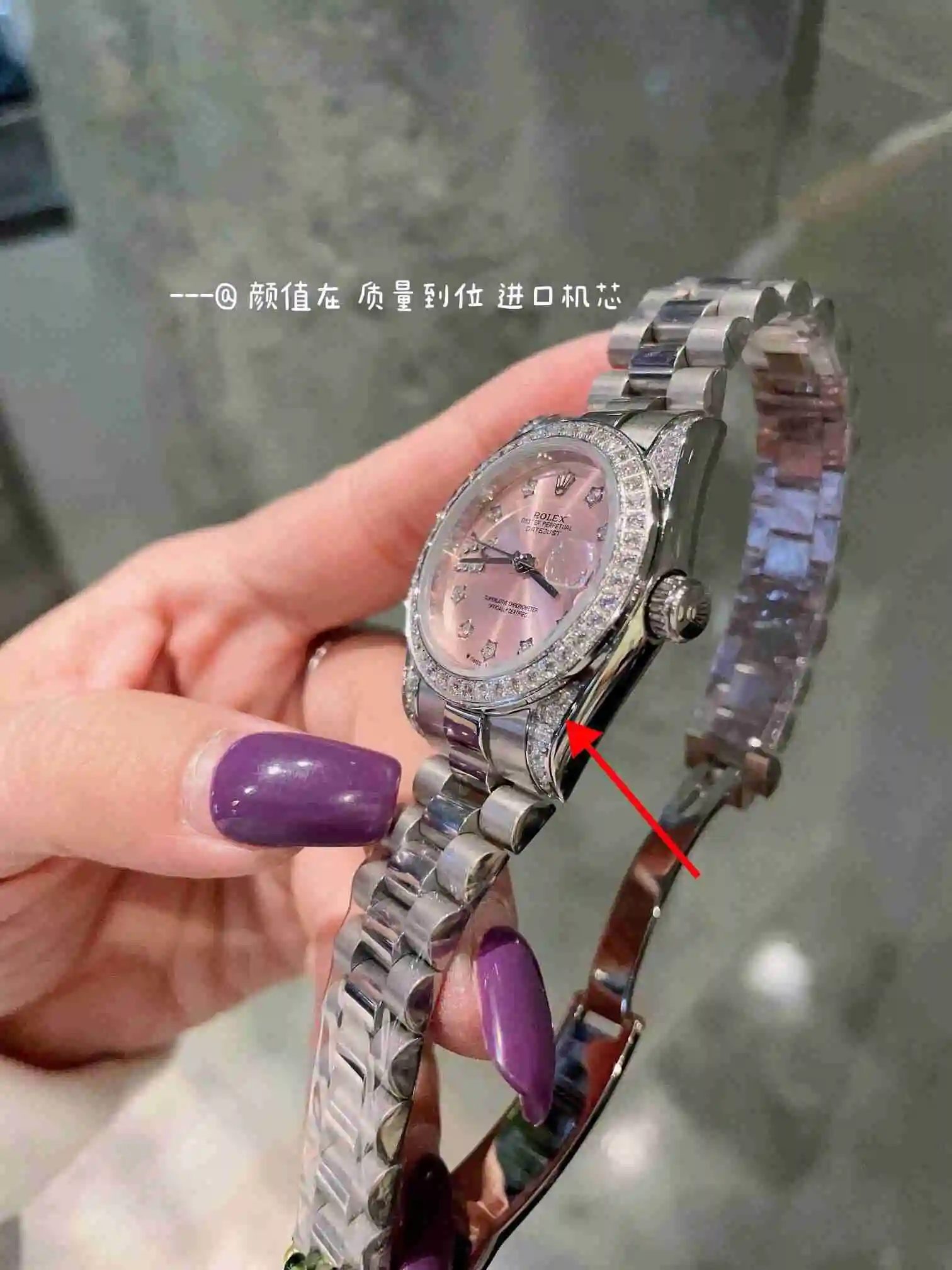 General Watches Rolex Watch Women's Watch Paired with Original Fully Automatic Mechanical Movement Top grade 316 Precision Steel Case with Mineral Super Strong Mirror Diameter 31cm KK03050 view 5