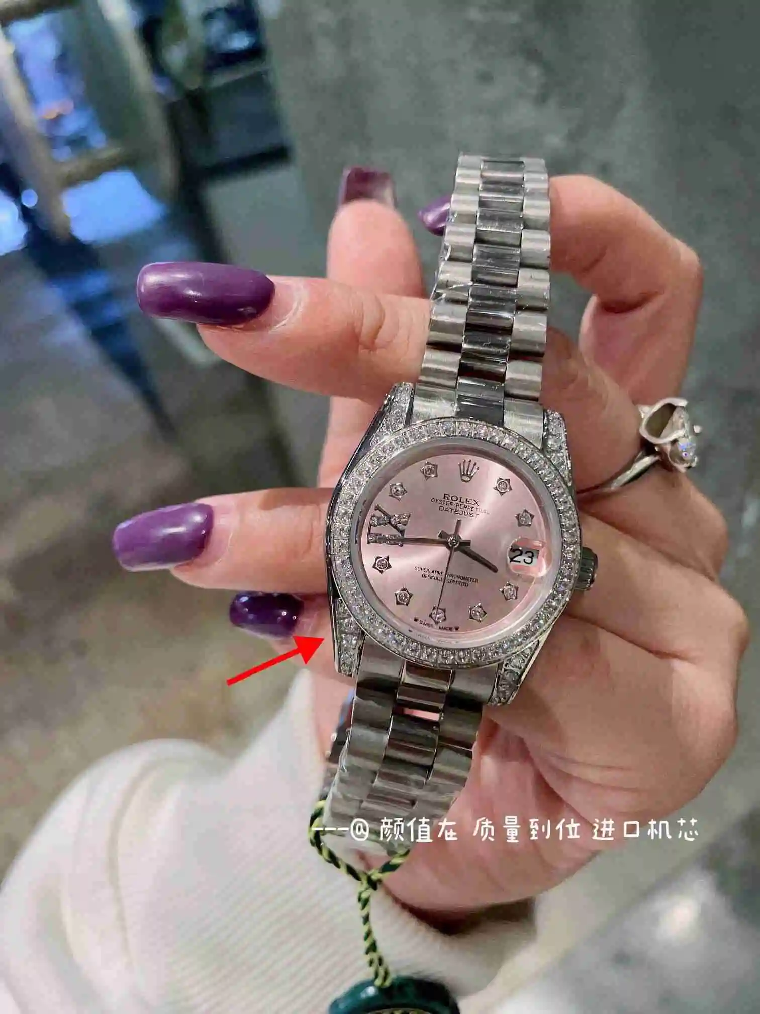 General Watches Rolex Watch Women's Watch Paired with Original Fully Automatic Mechanical Movement Top grade 316 Precision Steel Case with Mineral Super Strong Mirror Diameter 31cm KK03050 view 6