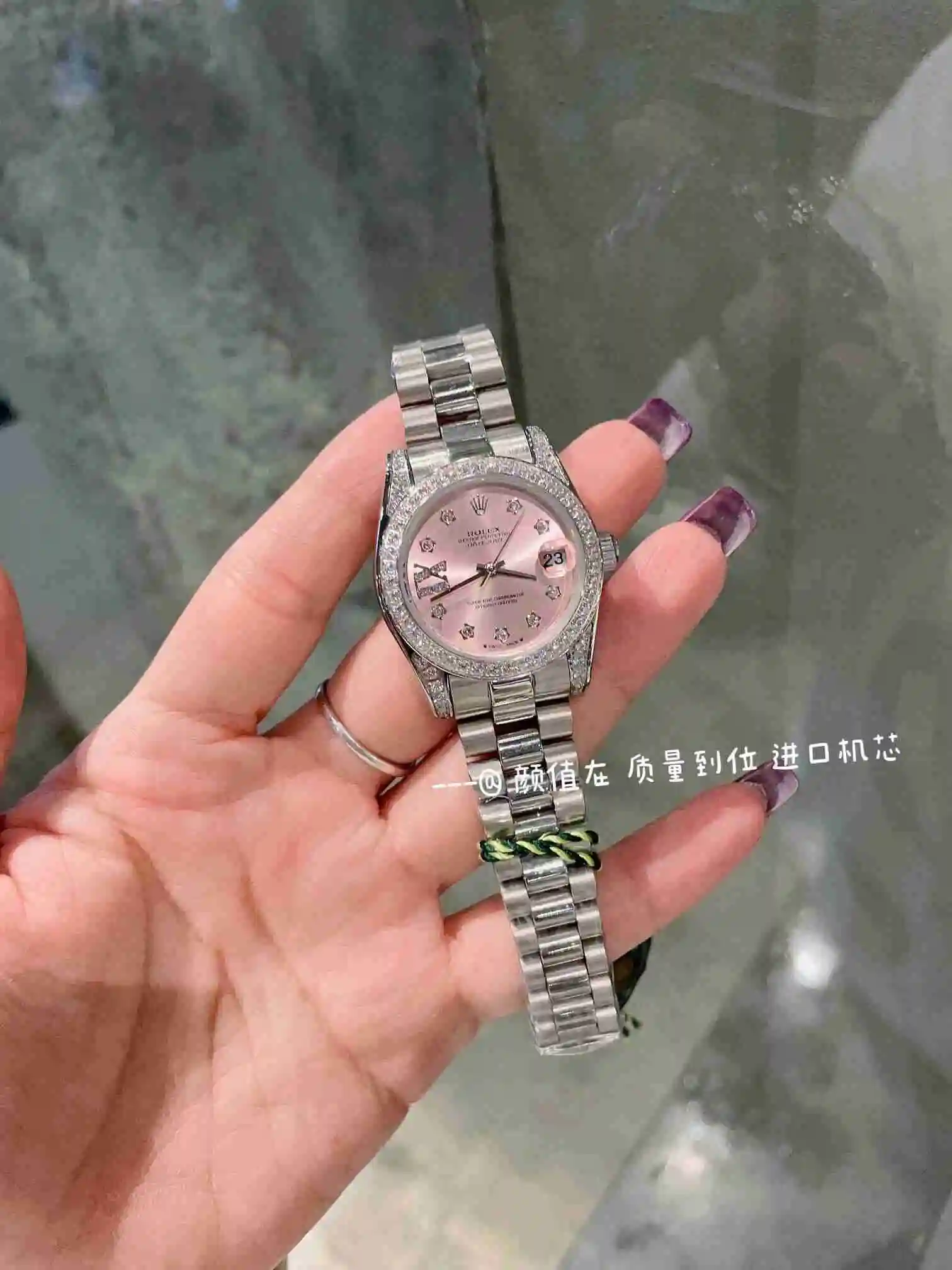 General Watches Rolex Watch Women's Watch Paired with Original Fully Automatic Mechanical Movement Top grade 316 Precision Steel Case with Mineral Super Strong Mirror Diameter 31cm KK03050 view 8