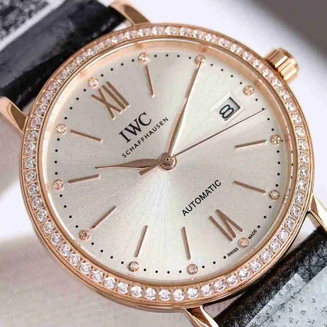 General Watches IWC Wanguo Watch Women's Watch Paired with Original Fully Automatic Mechanical Movement Top Grade 316 Precision Steel Case with Mineral Super Strong Mirror Diameter 37mm kk09800 3 view 6