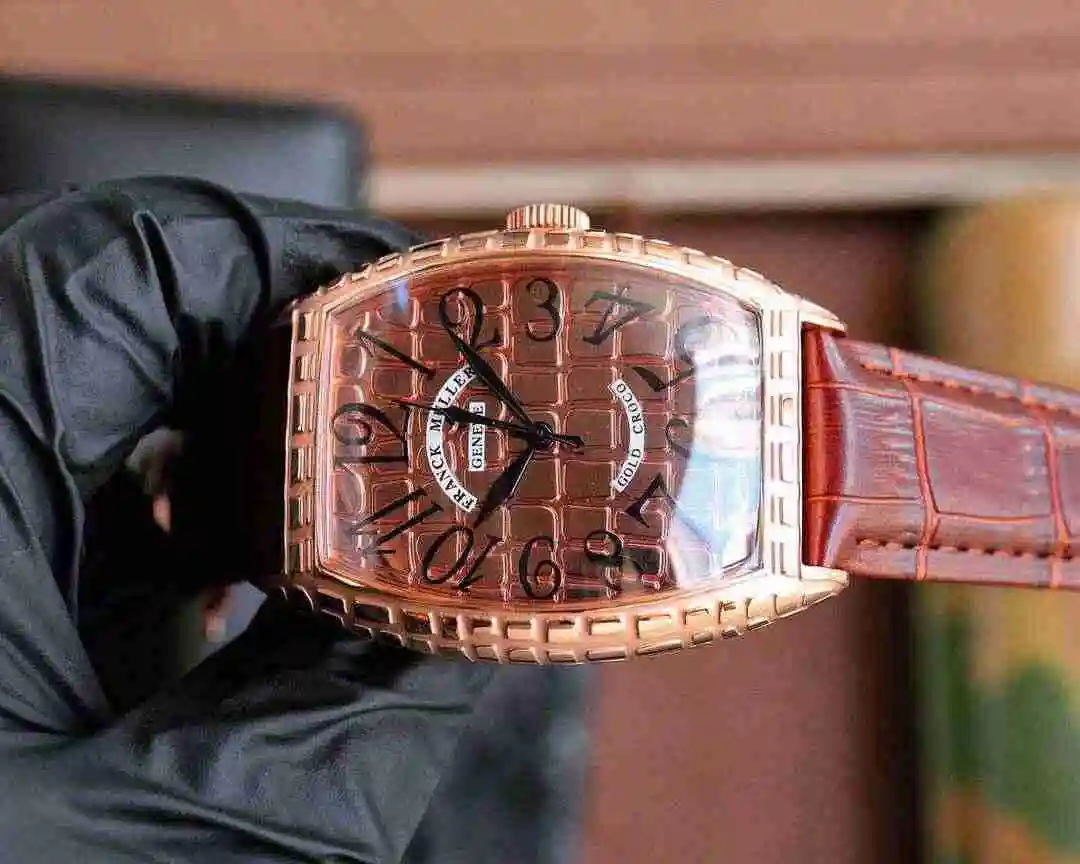 General Watches Franck Muller Frank Watch Men's Watch Paired with Original Fully Automatic Mechanical Movement Top Grade 316 Precision Steel Case with Mineral Super Strong Mirror Diameter 554213mm KK04850 view 7