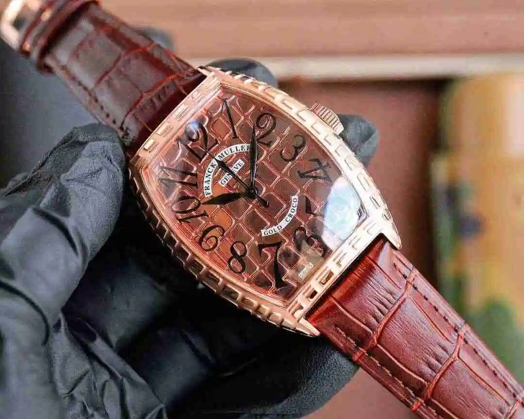 General Watches Franck Muller Frank Watch Men's Watch Paired with Original Fully Automatic Mechanical Movement Top Grade 316 Precision Steel Case with Mineral Super Strong Mirror Diameter 554213mm KK04850 view 8