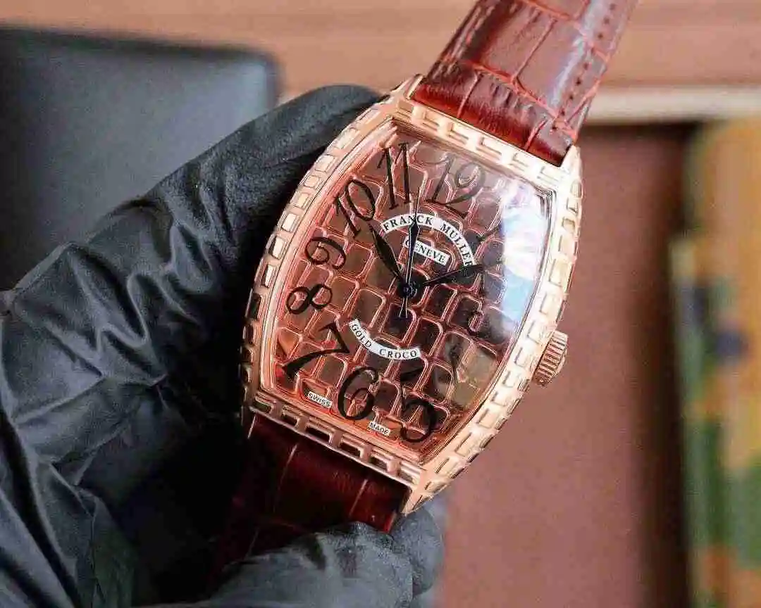 General Watches Franck Muller Frank Watch Men's Watch Paired with Original Fully Automatic Mechanical Movement Top Grade 316 Precision Steel Case with Mineral Super Strong Mirror Diameter 554213mm KK04850 view 9