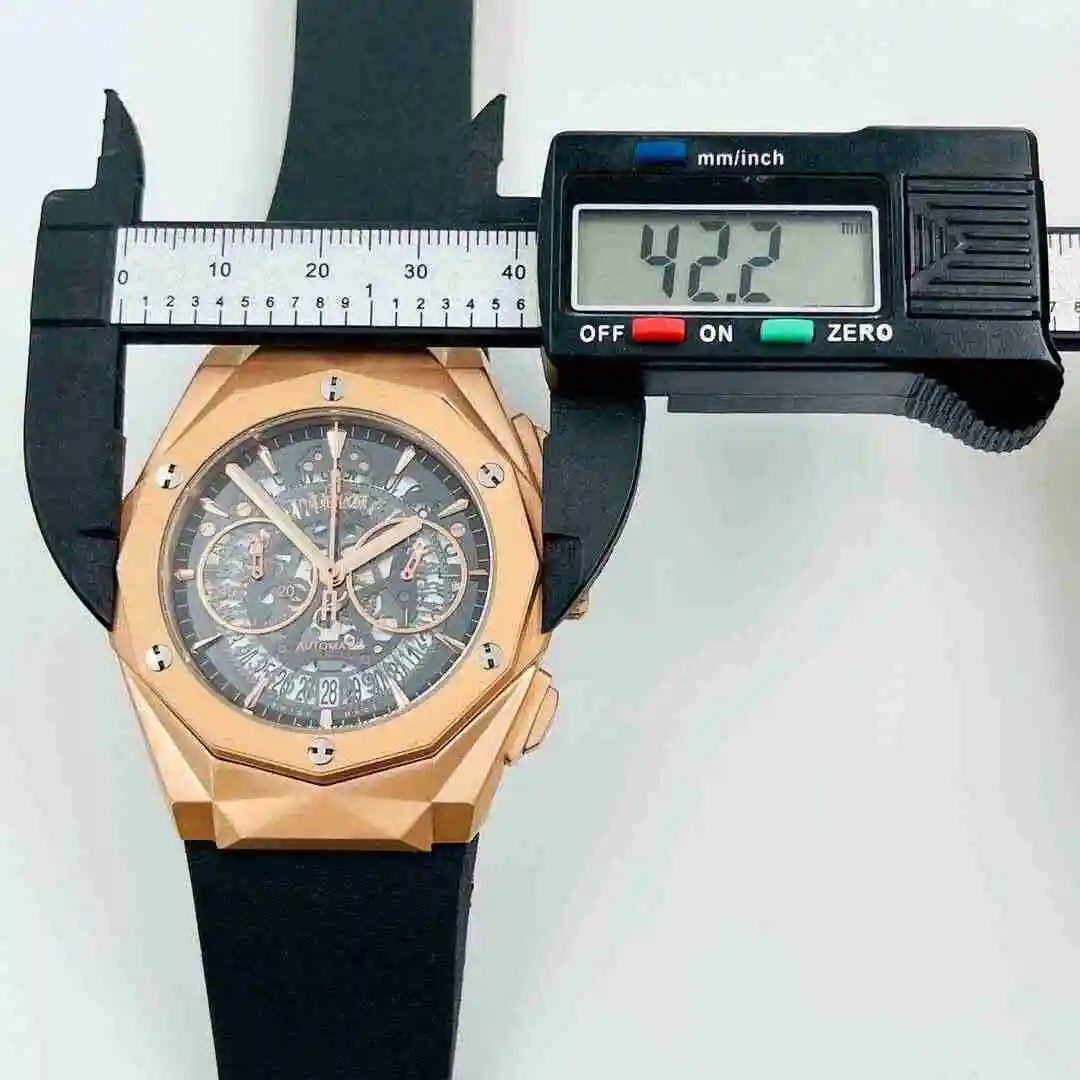 General Watches HUBLOT UBO Watch Men's Watch Paired with Original Fully Automatic Mechanical Movement Top Grade 316 Precision Steel Case with Mineral Super Strong Mirror Diameter 42mm KK04150 view 7