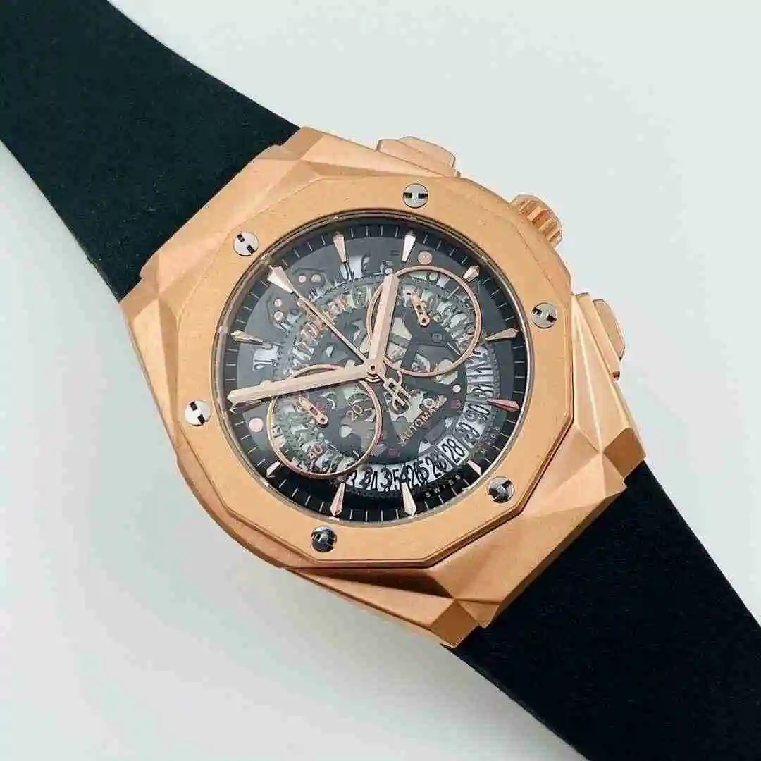 General Watches HUBLOT UBO Watch Men's Watch Paired with Original Fully Automatic Mechanical Movement Top Grade 316 Precision Steel Case with Mineral Super Strong Mirror Diameter 42mm KK04150 view 9