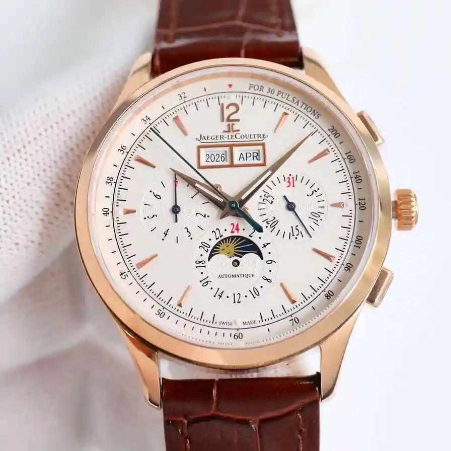 General Watches Jaeger-LeCoultre Ji @ Home Watch Men's Watch Paired with Original Fully Automatic Mechanical Movement Top Grade 316 Precision Steel Case with Mineral Super Strong Mirror Diameter 40mm KK012500 view 7