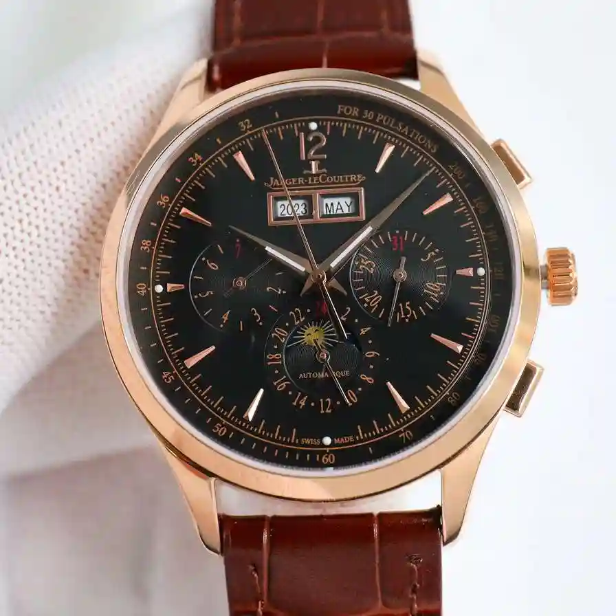 General Watches Jaeger-LeCoultre Ji @ Home Watch Men's Watch Paired with Original Fully Automatic Mechanical Movement Top Grade 316 Precision Steel Case with Mineral Super Strong Mirror Diameter 40mm KK012500 view 9