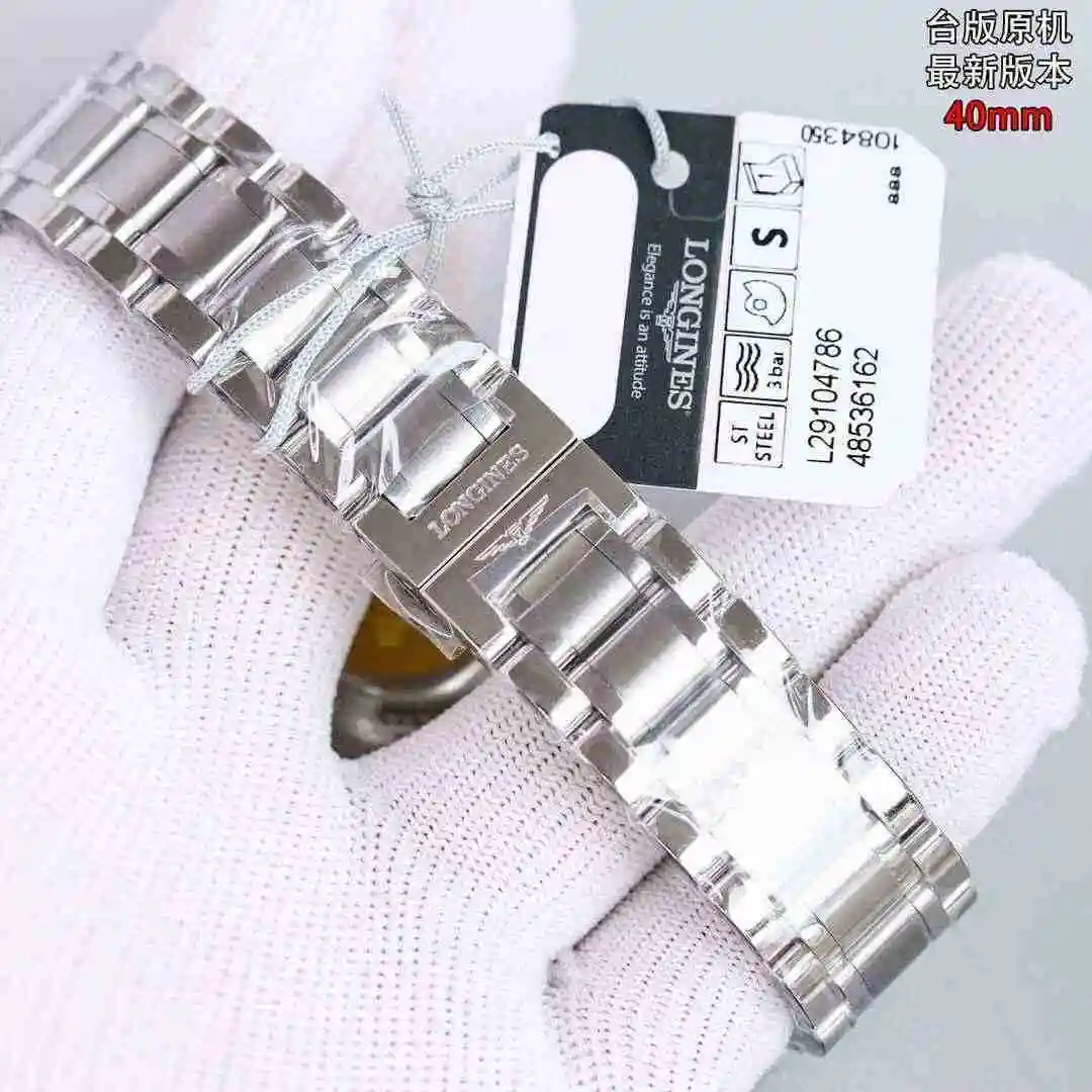 General Watches Longines watch for men with original fully automatic mechanical movement, top grade 316 precision steel case with mineral super strong mirror diameter 40mm kk012500 view 2