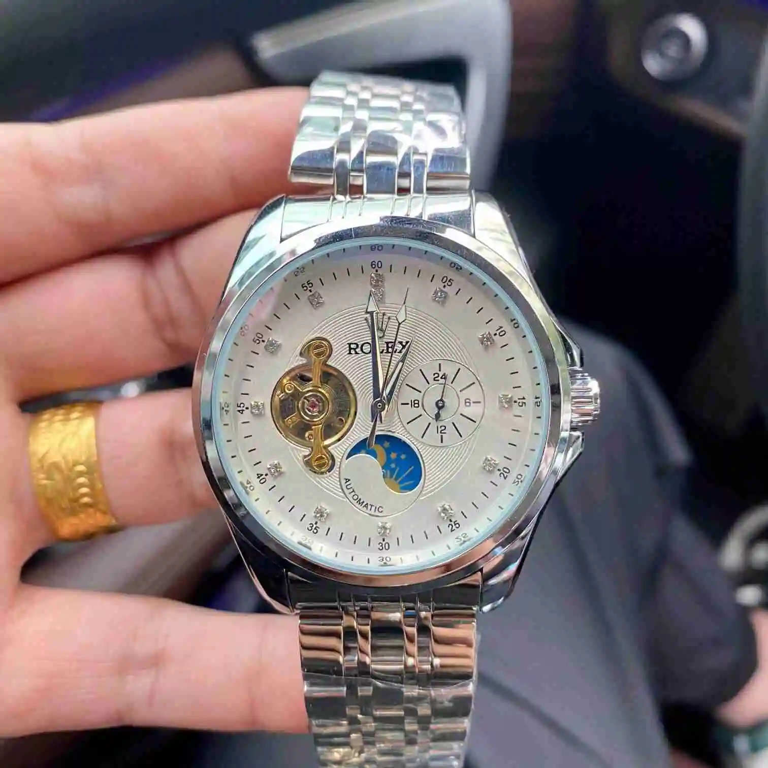 General Watches Rolex Watch Men's Watch Paired with Original Fully Automatic Mechanical Movement Top Grade 316 Precision Steel Case with Mineral Super Strong Mirror Diameter 42mm KK03850 view 4