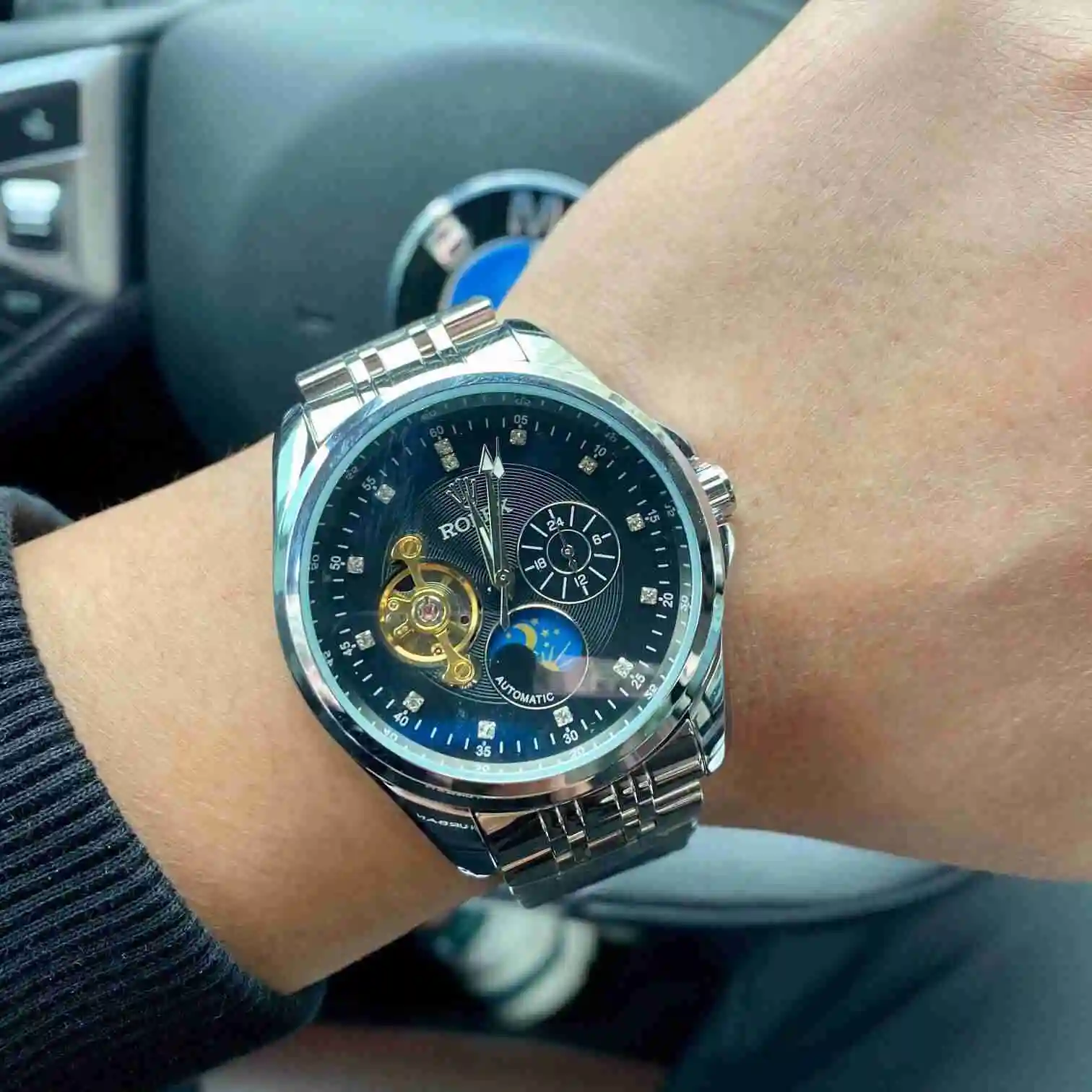 General Watches Rolex Watch Men's Watch Paired with Original Fully Automatic Mechanical Movement Top Grade 316 Precision Steel Case with Mineral Super Strong Mirror Diameter 42mm KK03850 view 6