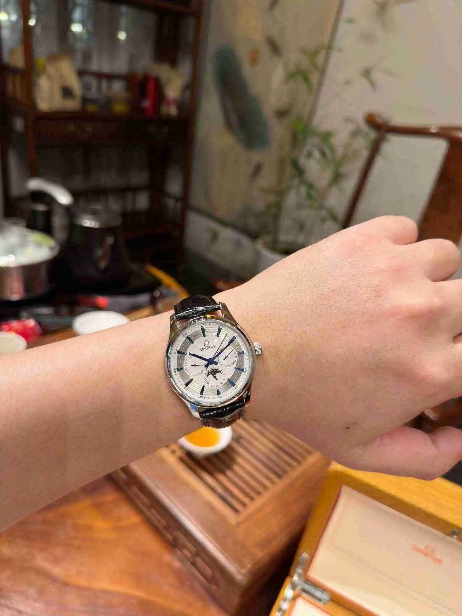 General Watches Omega Watch Men's Watch Paired with Original Fully Automatic Mechanical Movement Top Grade 316 Precision Steel Case with Mineral Super Strong Mirror Diameter 40mm KK05 1 view 9