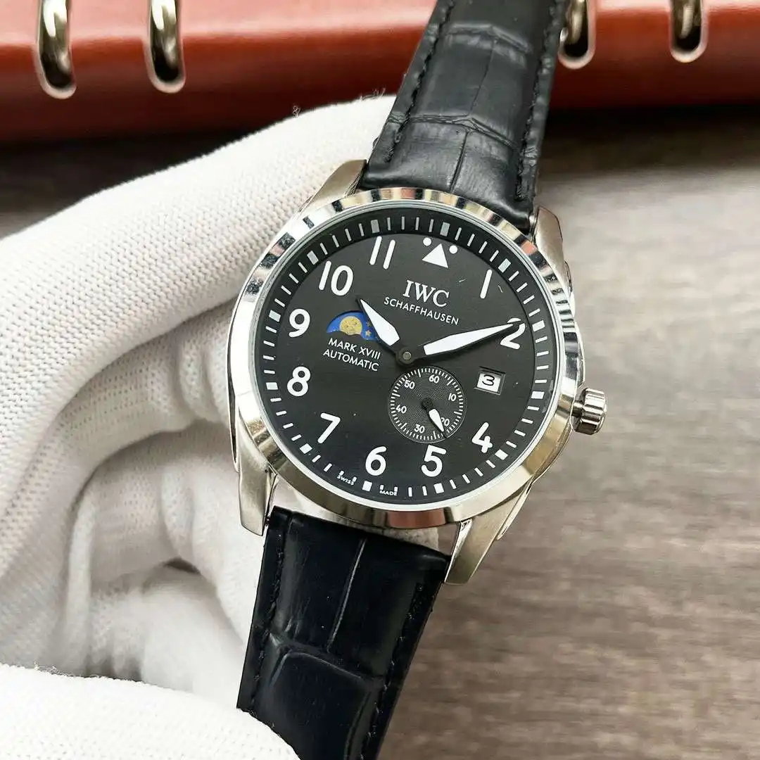 General Watches IWC Watch Wan@ men's watch with original fully automatic mechanical movement, top-grade 316 stainless steel case and strap, mineral super mirror, diameter 42mm KK05250 1 view 4