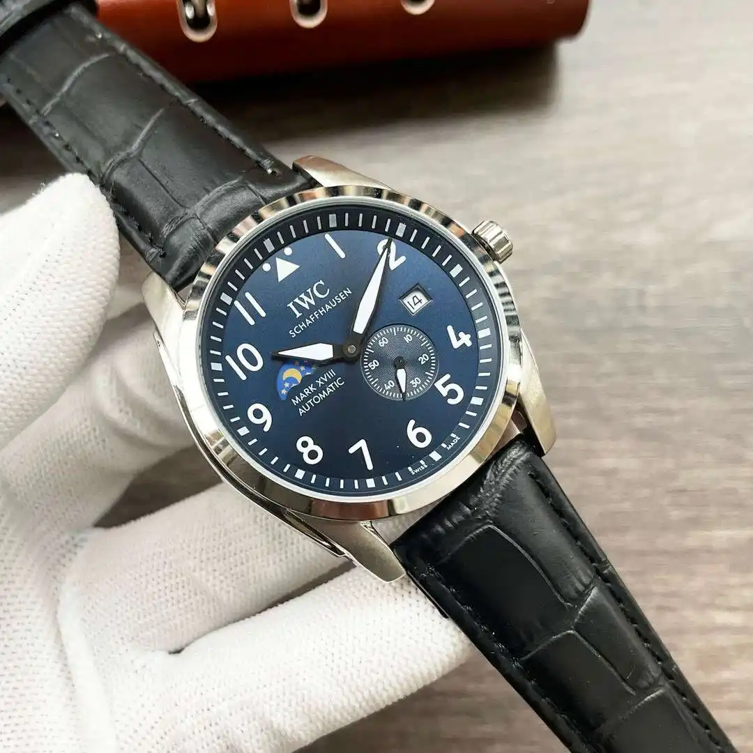 General Watches IWC Watch Wan@ men's watch with original fully automatic mechanical movement, top-grade 316 stainless steel case and strap, mineral super mirror, diameter 42mm KK05250 1 view 7