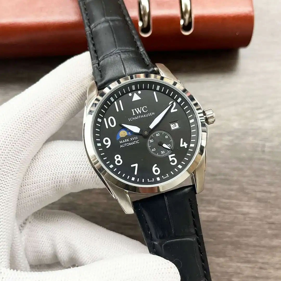 General Watches IWC Watch Wan@ men's watch with original fully automatic mechanical movement, top-grade 316 stainless steel case and strap, mineral super mirror, diameter 42mm KK05250 1 view 9
