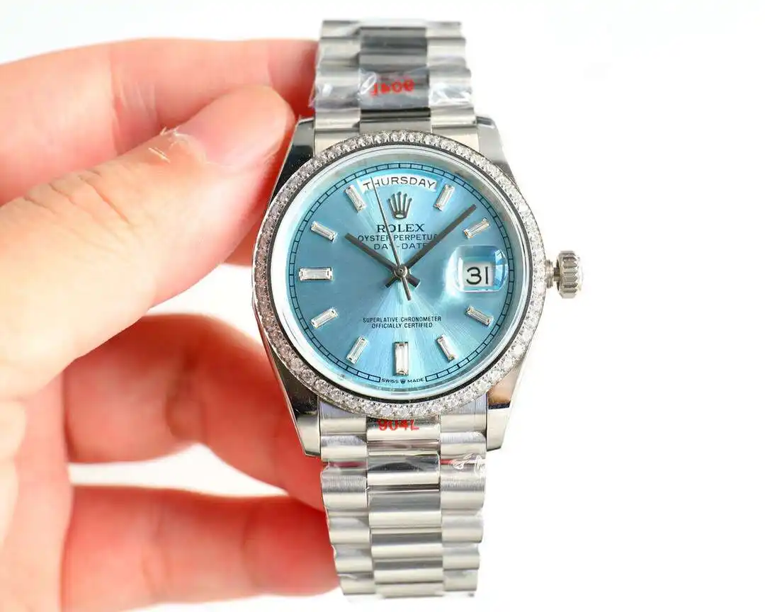 General Watches Rolex watches men's watch with original fully automatic mechanical movement top 316 stainless steel case strap mineral super mirror diameter 36mm KK view 6