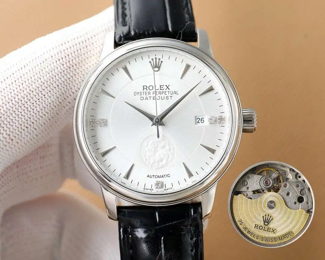 General Watches Watch Rolex men's watch with original fully automatic mechanical movement, top-grade 316 stainless steel case and strap, mineral super mirror, diameter 40mm KK05450 1 view 6