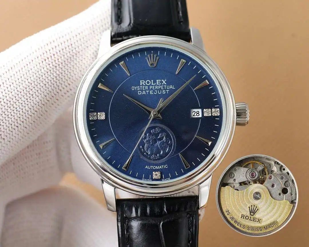 General Watches Watch Rolex men's watch with original fully automatic mechanical movement, top-grade 316 stainless steel case and strap, mineral super mirror, diameter 40mm KK05450 1 view 8