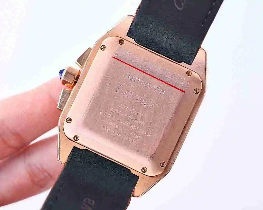 General Watches Cartier Watch Men's Watch Paired with Original Fully Automatic Mechanical Movement Top Grade 316 Precision Steel Case with Mineral Super Strong Mirror Diameter 42mm kk view 2