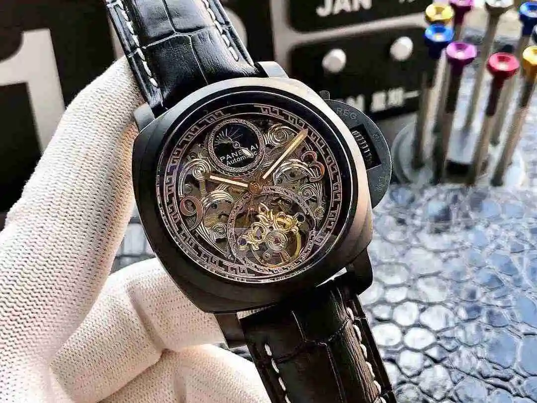General Watches Panerai Peinahai Watch Men's Watch Paired with Original Fully Automatic Mechanical Movement Top Grade 316 Precision Steel Case with Mineral Super Strong Mirror Diameter 45mm KK06250 3 view 5