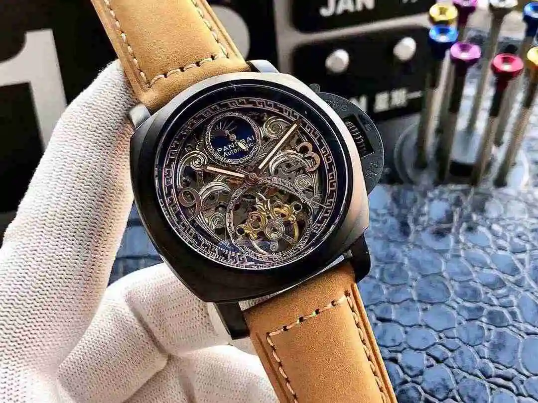 General Watches Panerai Peinahai Watch Men's Watch Paired with Original Fully Automatic Mechanical Movement Top Grade 316 Precision Steel Case with Mineral Super Strong Mirror Diameter 45mm KK06250 3 view 6