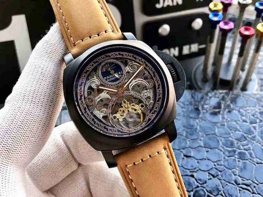 General Watches Panerai Peinahai Watch Men's Watch Paired with Original Fully Automatic Mechanical Movement Top Grade 316 Precision Steel Case with Mineral Super Strong Mirror Diameter 45mm KK06250 3 view 8