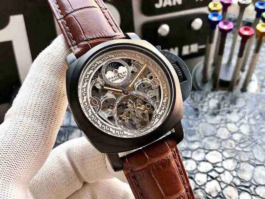 General Watches Panerai Peinahai Watch Men's Watch Paired with Original Fully Automatic Mechanical Movement Top Grade 316 Precision Steel Case with Mineral Super Strong Mirror Diameter 45mm KK06250 3 view 9