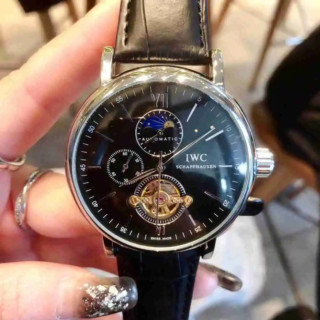 General Watches IWC Wanguo Watch Men's Watch Paired with Original Fully Automatic Mechanical Movement Top Grade 316 Precision Steel Case with Mineral Super Strong Mirror Diameter 42mm KK03750 view 4