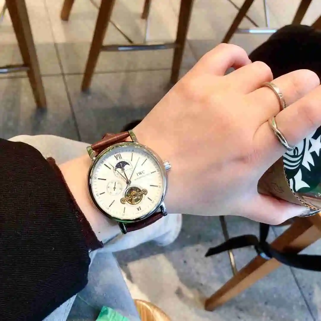 General Watches IWC Wanguo Watch Men's Watch Paired with Original Fully Automatic Mechanical Movement Top Grade 316 Precision Steel Case with Mineral Super Strong Mirror Diameter 42mm KK03750 view 6