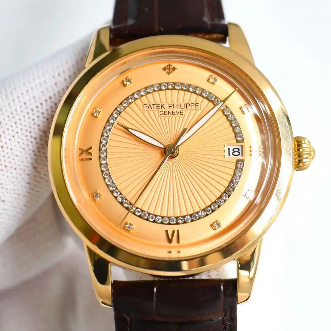 General Watches Patek Philippe Patek@Philippe watch men's watch with original fully automatic mechanical movement top 316 stainless steel case strap mineral super mirror diameter 40mm KK09850 1 view 7