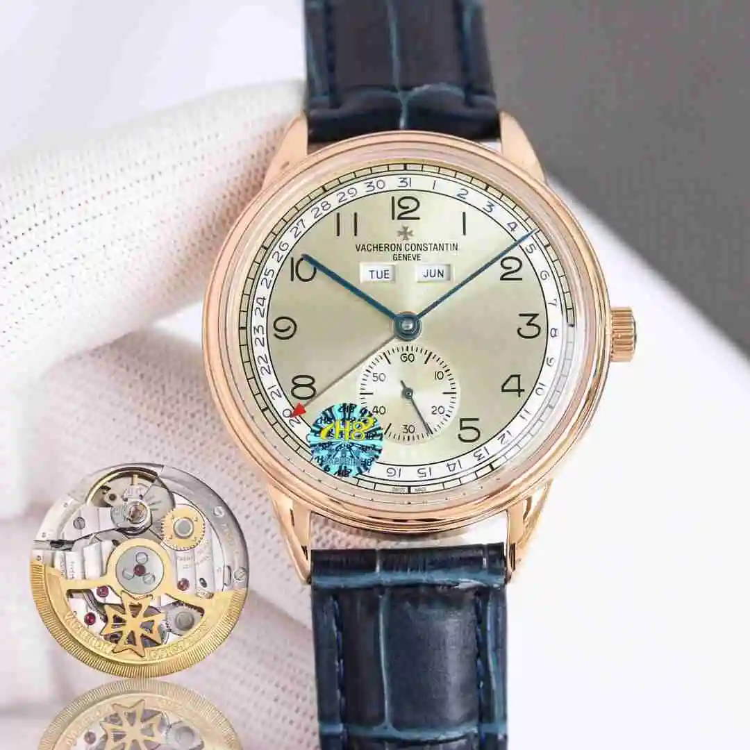 General Watches Vacheron Constantin Jiangshi Danton Watch Men's Watch Paired with Original Fully Automatic Mechanical Movement, Top Grade 316 Precision Steel Case with Mineral Super Strong Mirror Diameter 40mm KK view 7