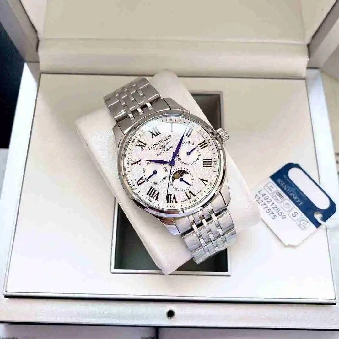 General Watches Longines Watch Men's Watch Paired with Original Fully Automatic Mechanical Movement Top Grade 316 Precision Steel Case with Mineral Super Strong Mirror Diameter 40mm KK05 2 view 4