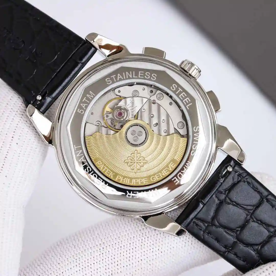 General Watches Patek Philippe Watch Men's Watch Paired with Original Fully Automatic Mechanical Movement Top Grade 316 Precision Steel Case Case with Mineral Super Strong Mirror Diameter 42mm KK012500 view 3