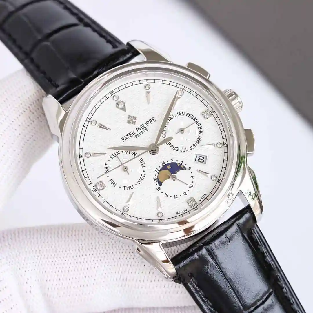 General Watches Patek Philippe Watch Men's Watch Paired with Original Fully Automatic Mechanical Movement Top Grade 316 Precision Steel Case Case with Mineral Super Strong Mirror Diameter 42mm KK012500 view 8