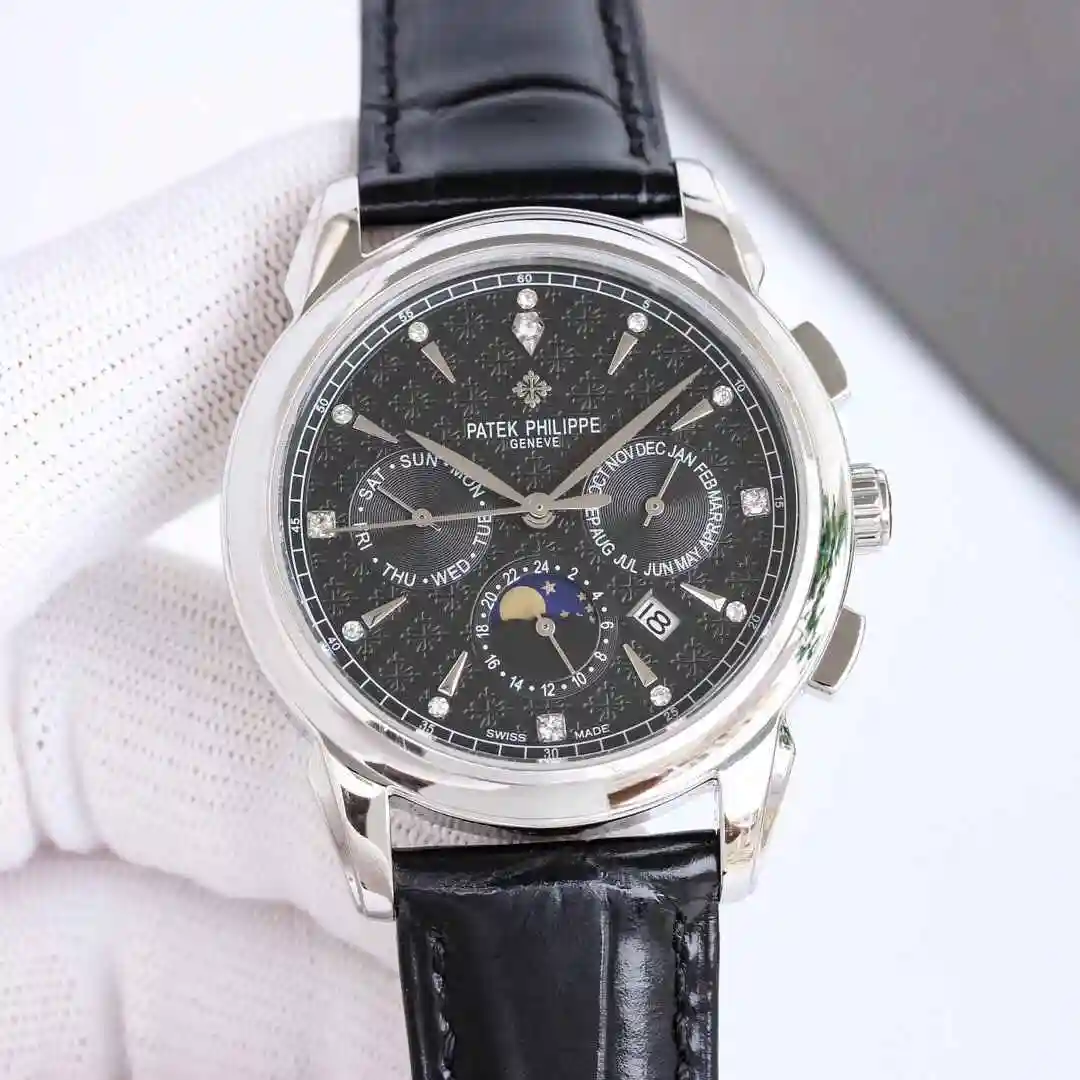 General Watches Patek Philippe Watch Men's Watch Paired with Original Fully Automatic Mechanical Movement Top Grade 316 Precision Steel Case Case with Mineral Super Strong Mirror Diameter 42mm KK012500 view 9