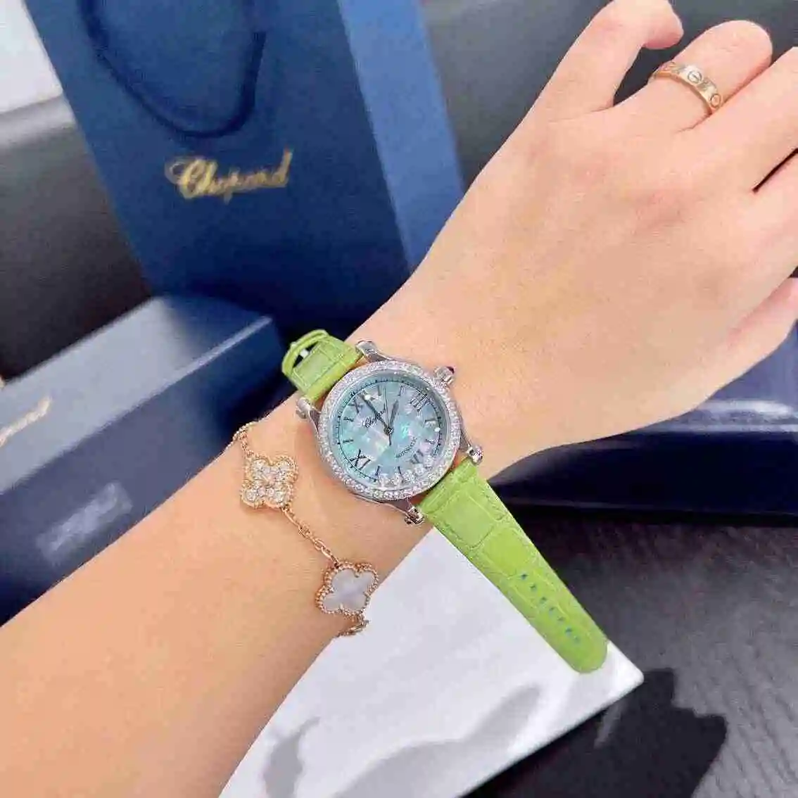 General Watches Chopard Chopin Watch Women's Watch Paired with Original Fully Automatic Mechanical Movement Top Grade 316 Precision Steel Case with Mineral Super Strong Mirror Diameter 33mm KK02650 1 view 5