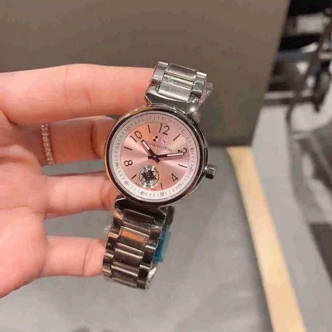 General Watches LV watch for women with original fully automatic mechanical movement, top grade 316 precision steel case with mineral super strong mirror diameter 33mm KK02650 view 3