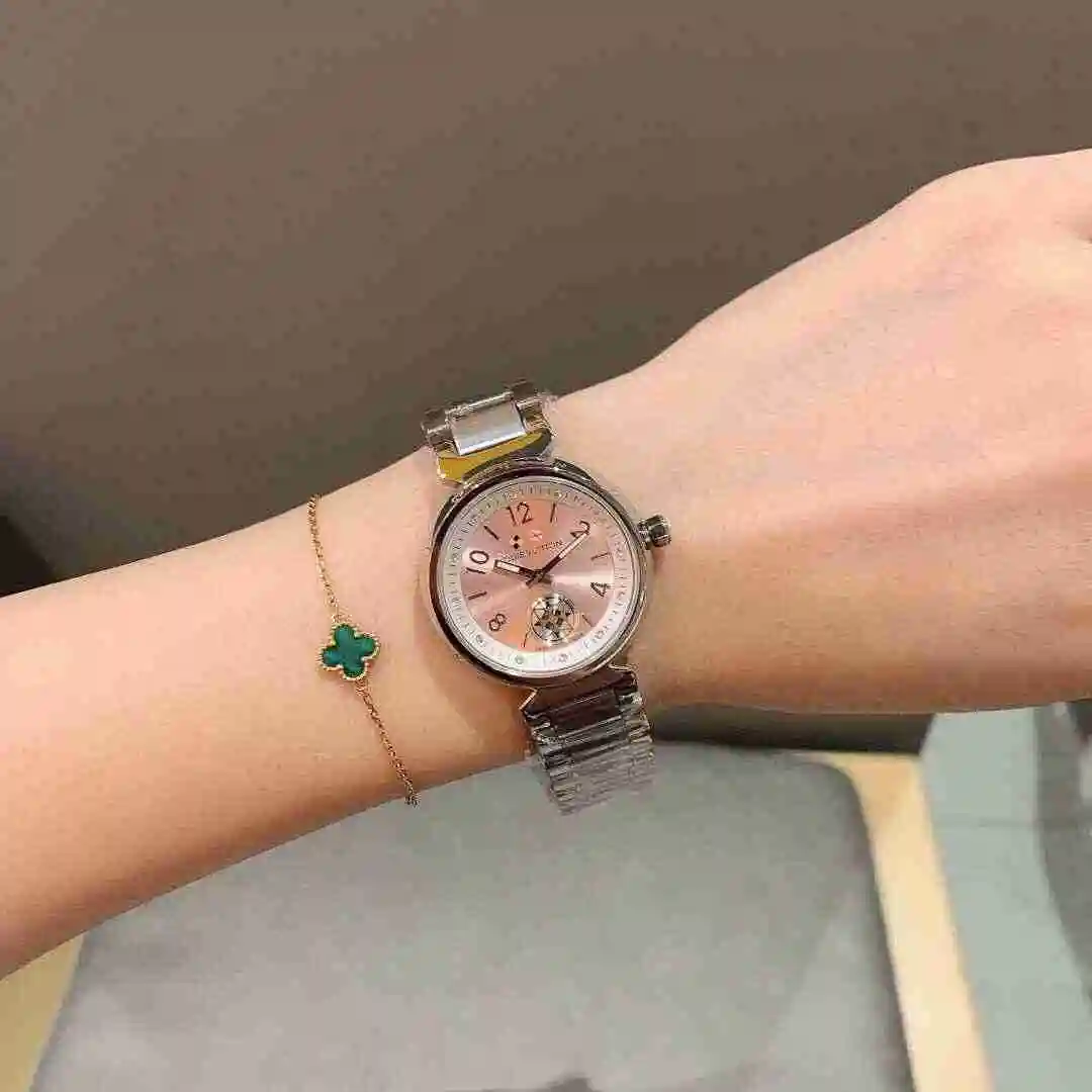 General Watches LV watch for women with original fully automatic mechanical movement, top grade 316 precision steel case with mineral super strong mirror diameter 33mm KK02650 view 6