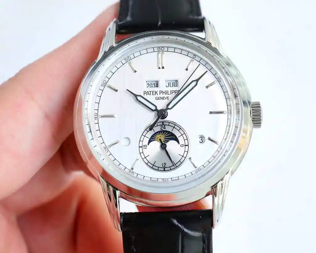 General Watches Patek Philippe Patek@Philippe watch men's watch with original fully automatic mechanical movement top 316 stainless steel case strap mineral super mirror diameter 40mm KK011500 view 6