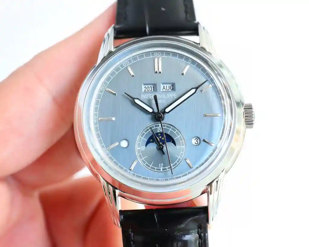 General Watches Patek Philippe Patek@Philippe watch men's watch with original fully automatic mechanical movement top 316 stainless steel case strap mineral super mirror diameter 40mm KK011500 view 9