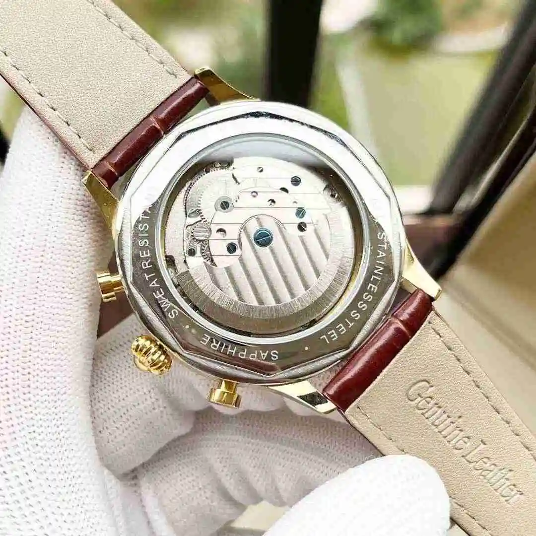 General Watches Omega Watch Men's Watch Paired with Original Fully Automatic Mechanical Movement Top Grade 316 Precision Steel Case with Mineral Super Strong Mirror Diameter 42mm KK05 view 3