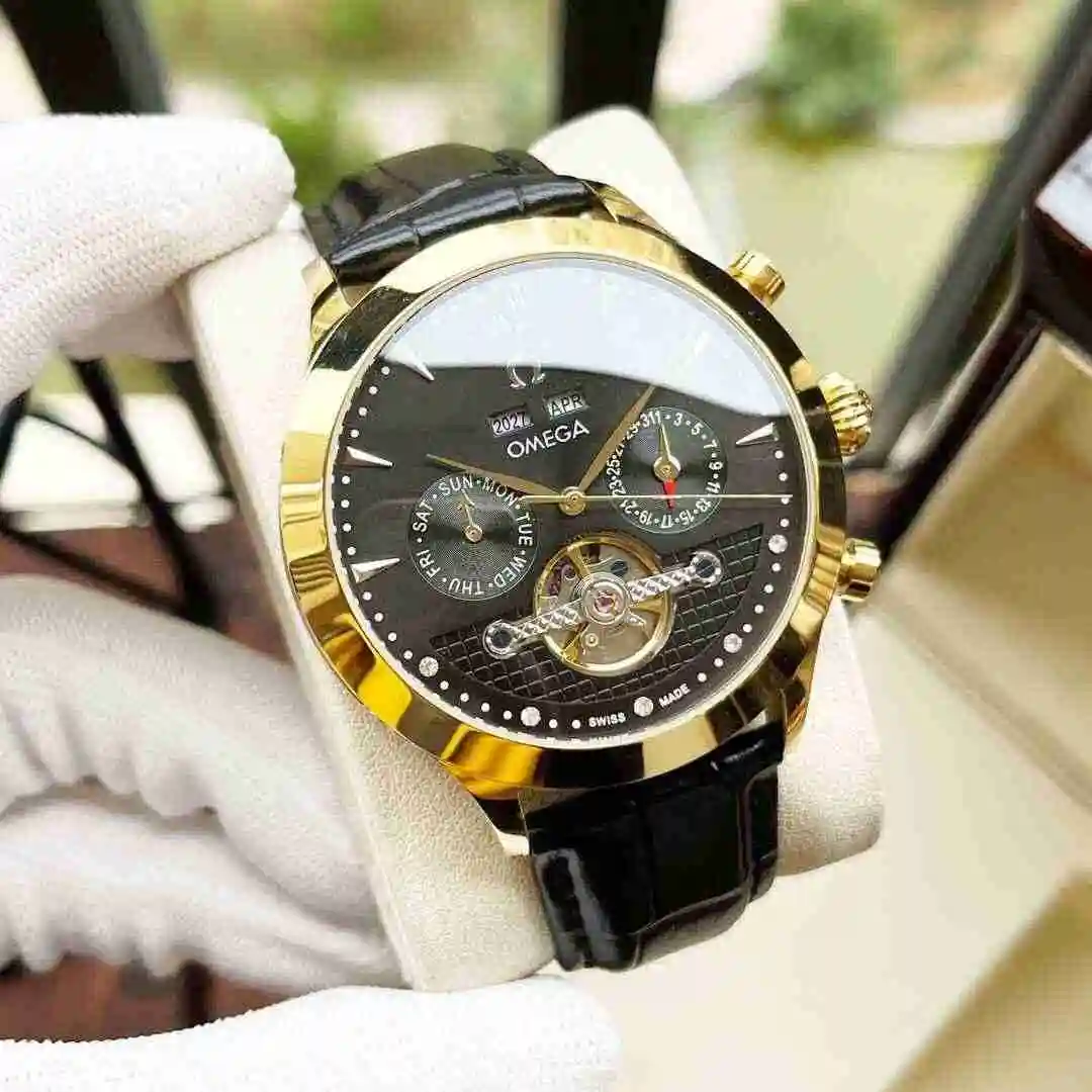 General Watches Omega Watch Men's Watch Paired with Original Fully Automatic Mechanical Movement Top Grade 316 Precision Steel Case with Mineral Super Strong Mirror Diameter 42mm KK05 view 6
