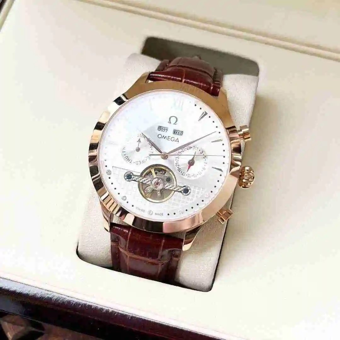 General Watches Omega Watch Men's Watch Paired with Original Fully Automatic Mechanical Movement Top Grade 316 Precision Steel Case with Mineral Super Strong Mirror Diameter 42mm KK05 view 9
